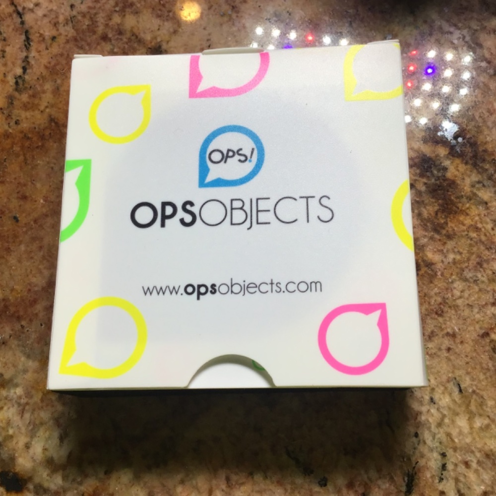 NWT NIB OPS OBJECTS bracelet Studs silicone Taupe original bangle Made in Italy - Picture 4 of 4